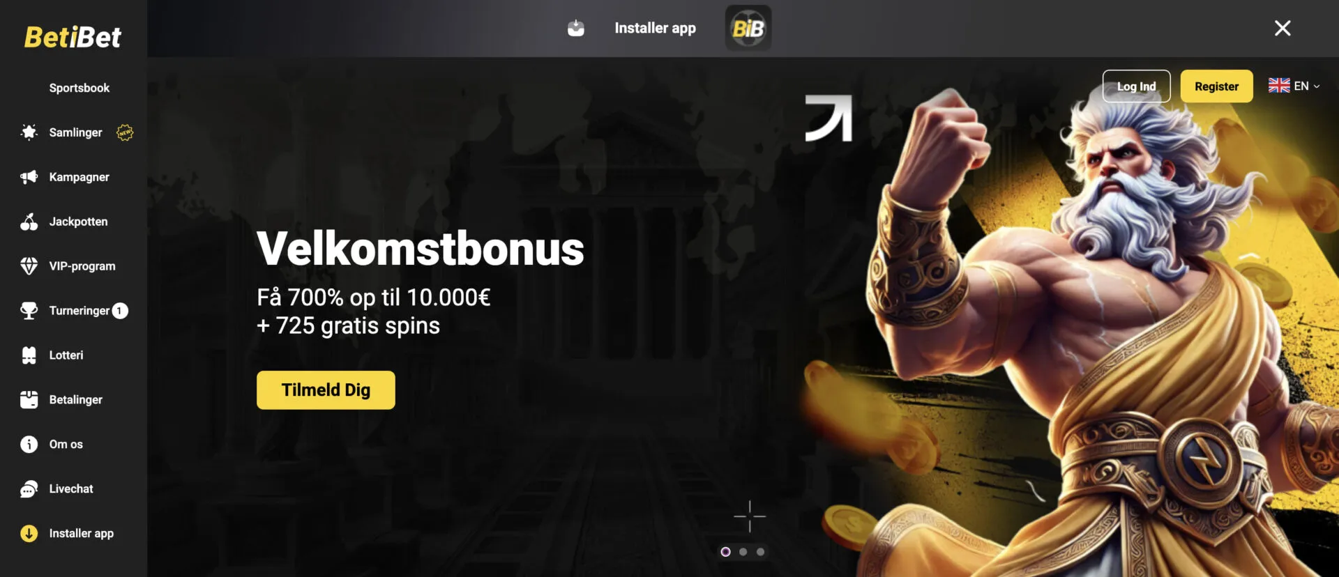 Betibet Casino med Siirto-betaling